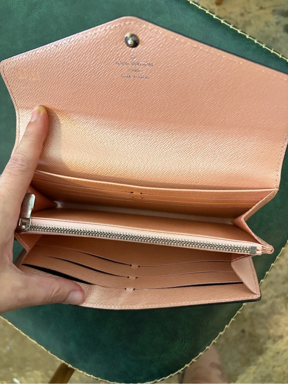 Louis Vuitton Epi Leather Pink Envelope Wallet